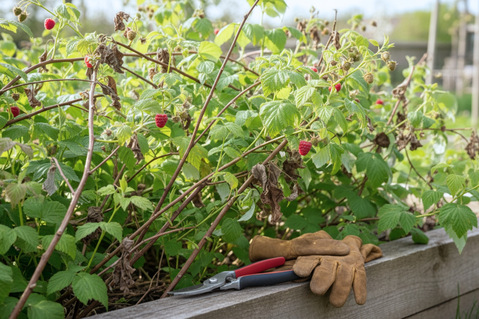 How To Prune Raspberries Without Killing The Patch