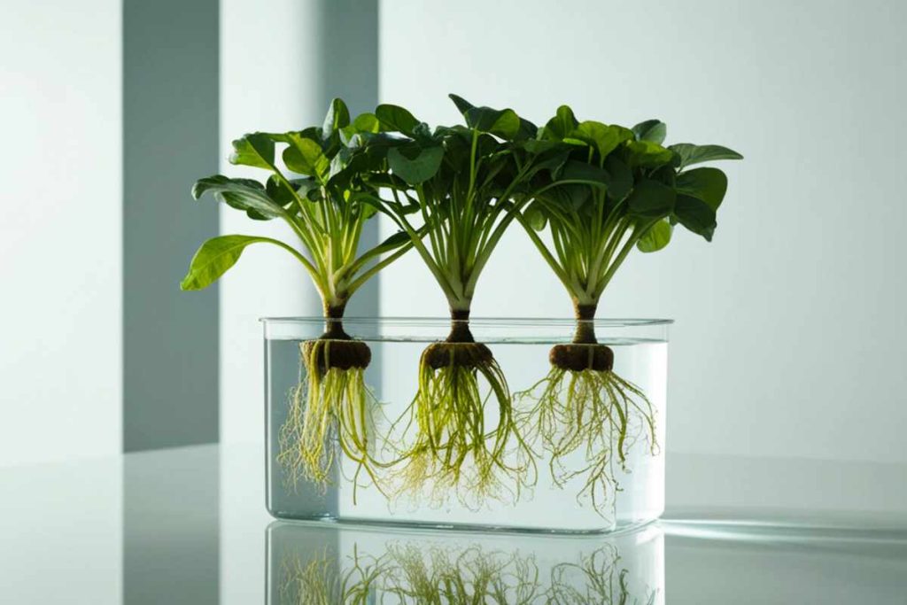 plants in water